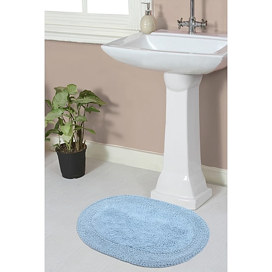 Home Weavers Inc Double Ruffle 17X24 Inch Quick Dry Bath Rug