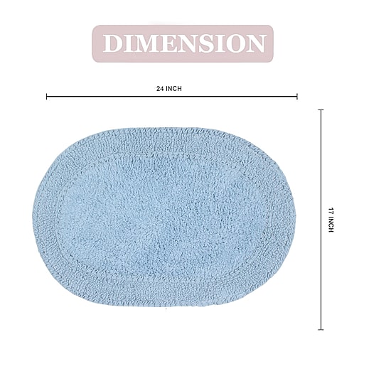 Home Weavers Inc Double Ruffle 17X24 Inch Quick Dry Bath Rug