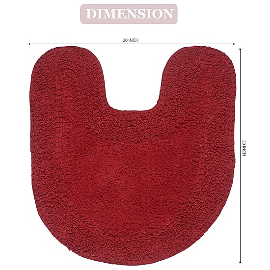 Home Weavers Inc Double Ruffle Quick Dry 20X20 Inch Bath Rug