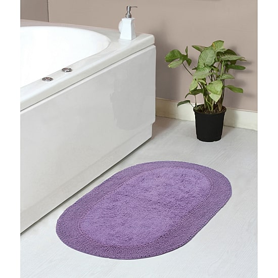 Home Weavers Inc Double Ruffle Quick Dry 21X34 Inch Bath Rug