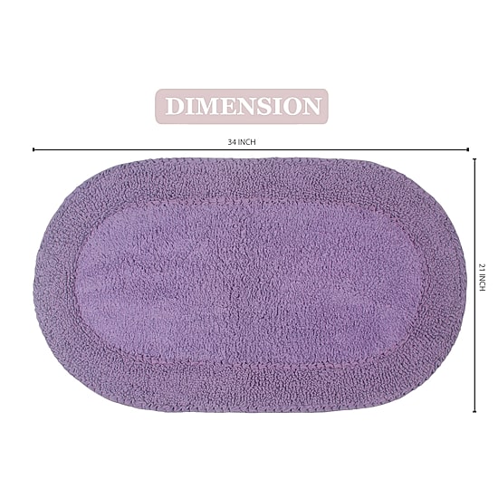 Home Weavers Inc Double Ruffle Quick Dry 21X34 Inch Bath Rug