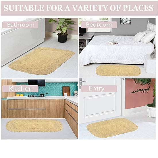 Home Weavers Inc Radiant Quick Dry 17X24 Inch Bath Rug