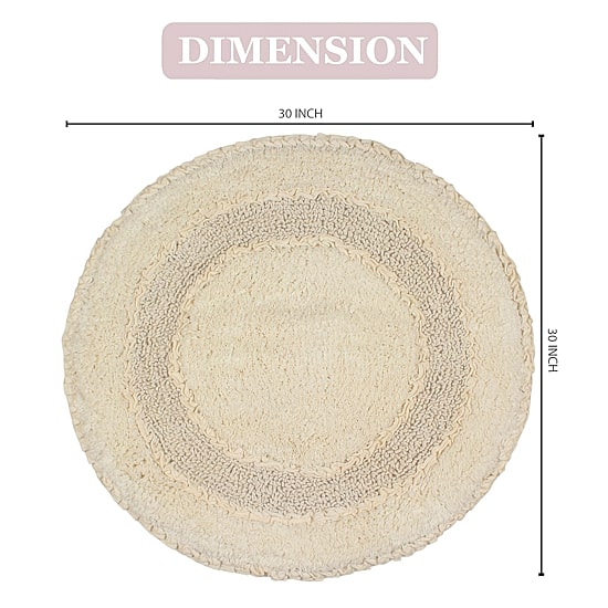 Home Weavers Inc Radiant 30 Inch Round Bath Rug