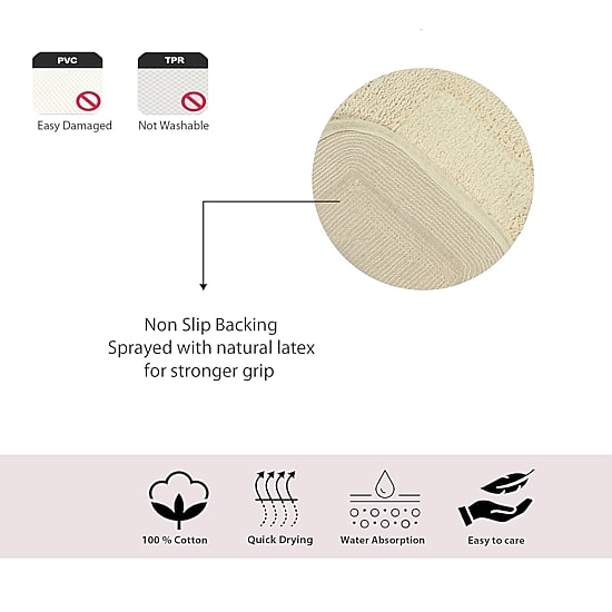Home Weavers Inc Radiant 30 Inch Round Bath Rug