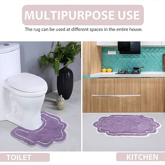 Home Weavers Inc Allure Quick Dry 17X24 Inch Bath Rug