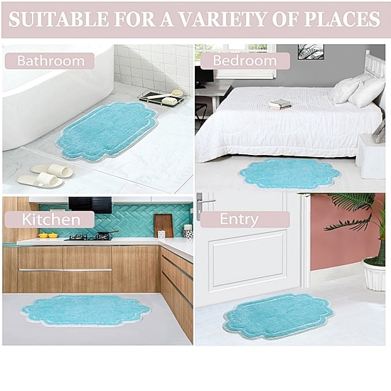 Home Weavers Inc Allure Quick Dry 20X20 Inch Bath Rug