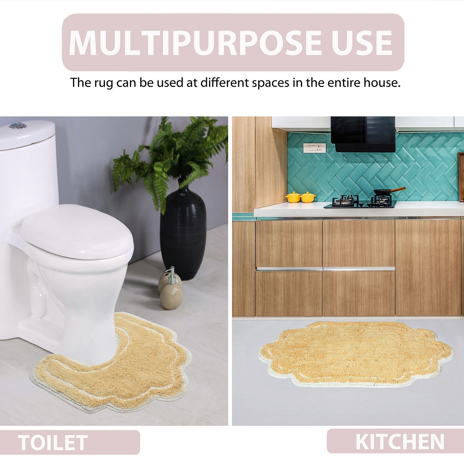 Home Weavers Inc Allure Quick Dry 20X20 Inch Bath Rug
