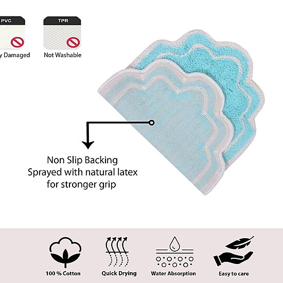 Home Weavers Inc Allure Quick Dry 21X54 Inch Bath Rug
