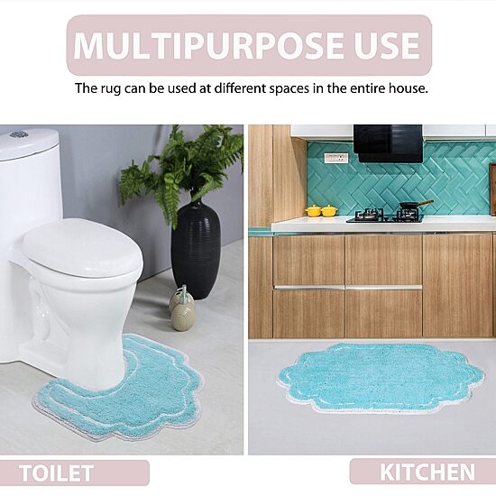 Home Weavers Inc Allure Quick Dry 21X54 Inch Bath Rug