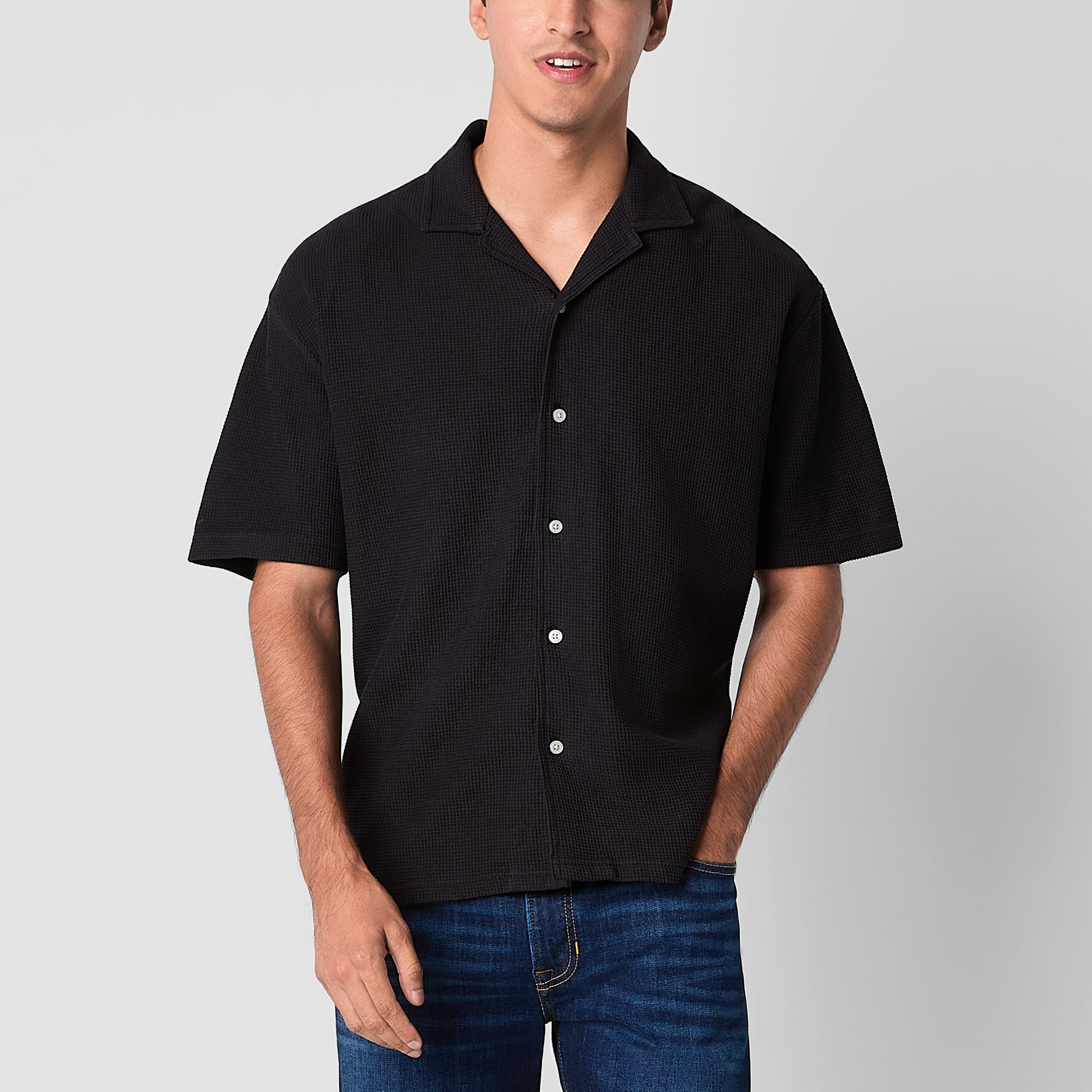 Arizona Mens Short Sleeve Camp Shirt