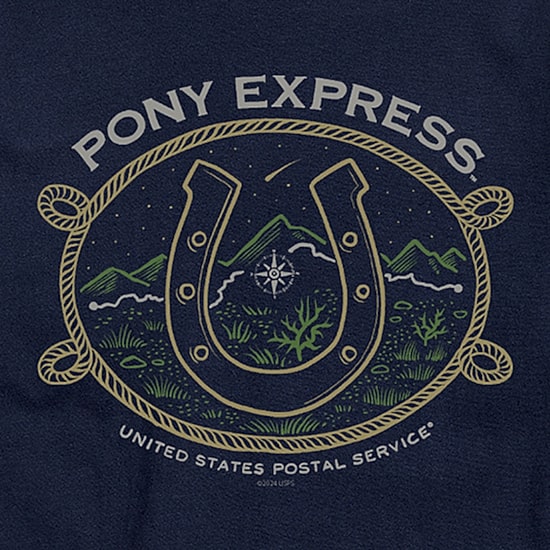 Mens Short Sleeve USPS Graphic T-Shirt