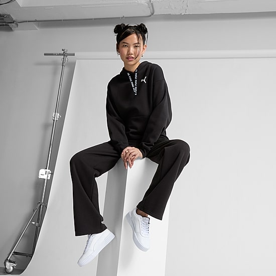 PUMA Womens All Dressed Up Fleece Hoodie