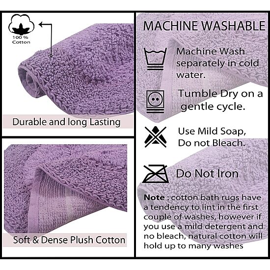 Home Weavers Inc Double Ruffle Quick Dry 21X34 Inch Bath Rug