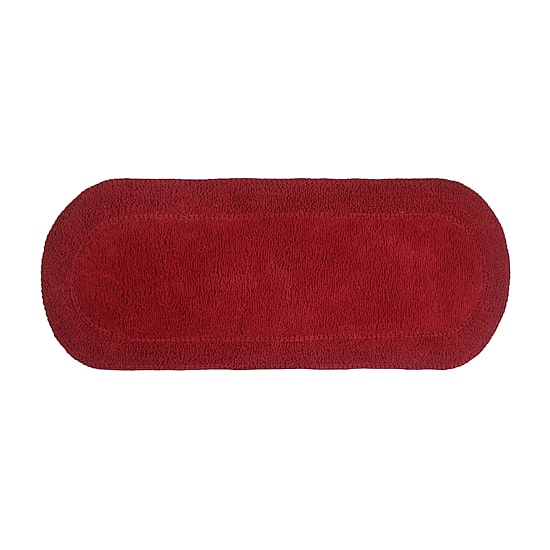 Home Weavers Inc Double Ruffle Quick Dry 21X54 Inch Bath Rug