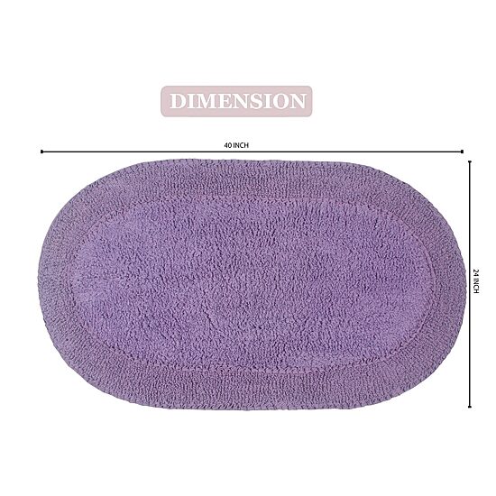 Home Weavers Inc Double Ruffle Quick Dry 24X40 Inch Bath Rug