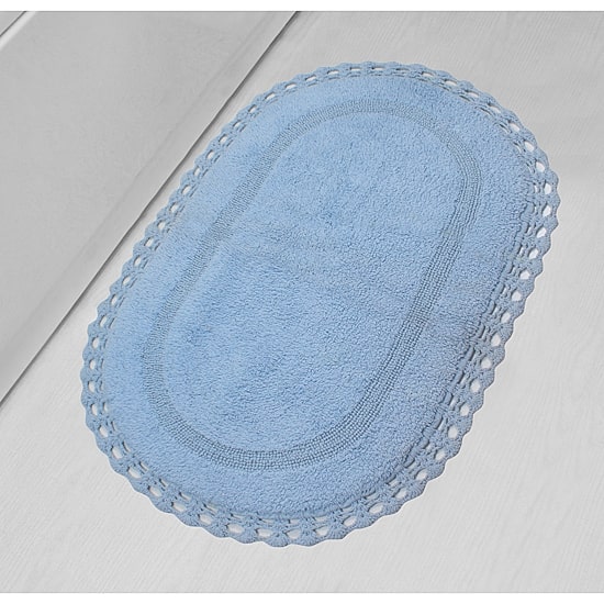 Home Weavers Inc Hampton Crochet Reversible 24X40 Inch Bath Rug