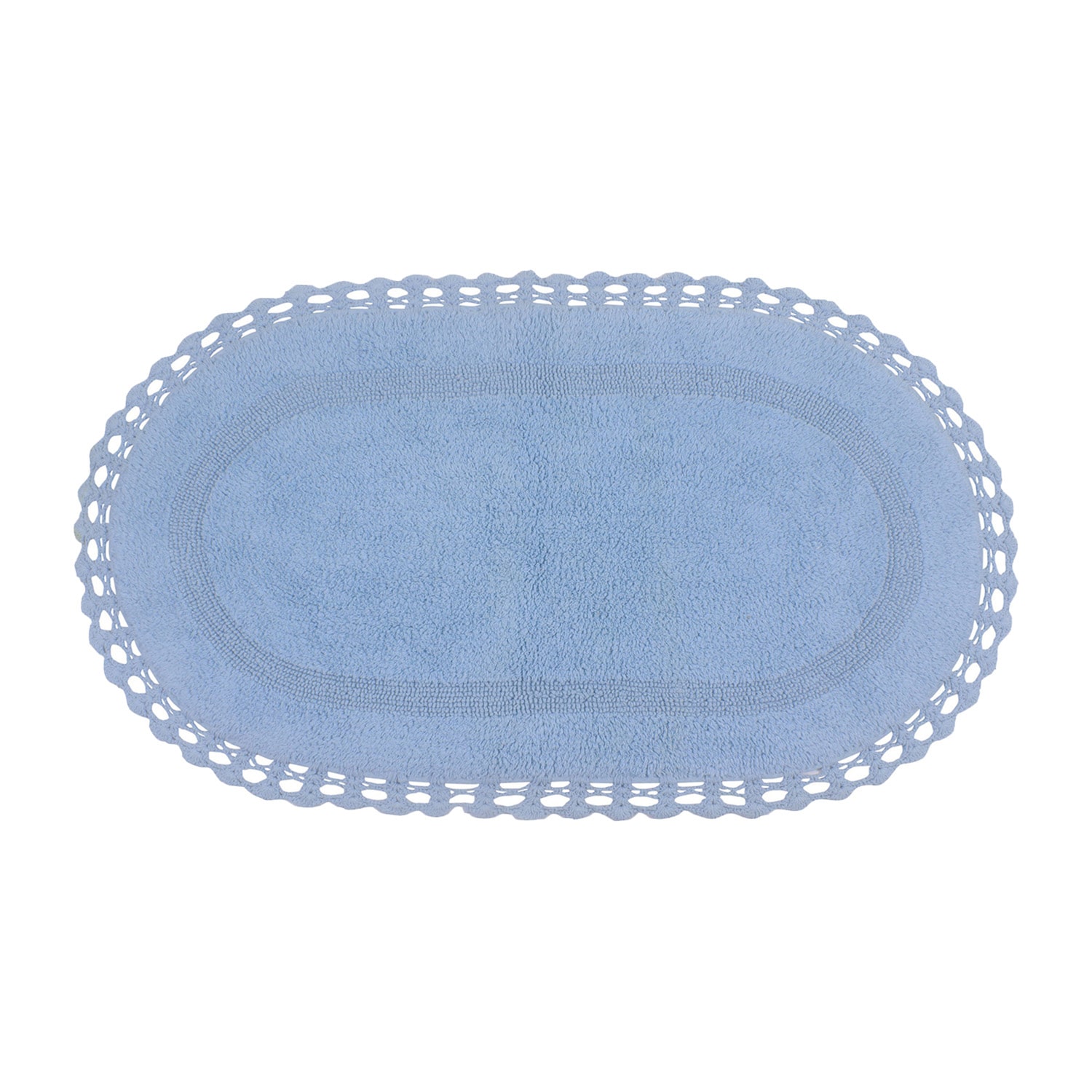 Home Weavers Inc Hampton Crochet Reversible 24X40 Inch Bath Rug