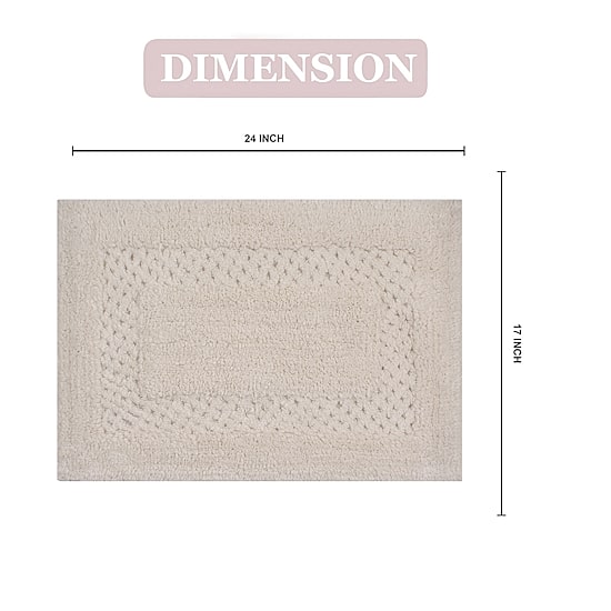 Home Weavers Inc Classy Quick Dry 17X24 Inch Bath Rug