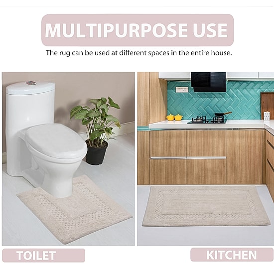 Home Weavers Inc Classy Quick Dry 17X24 Inch Bath Rug
