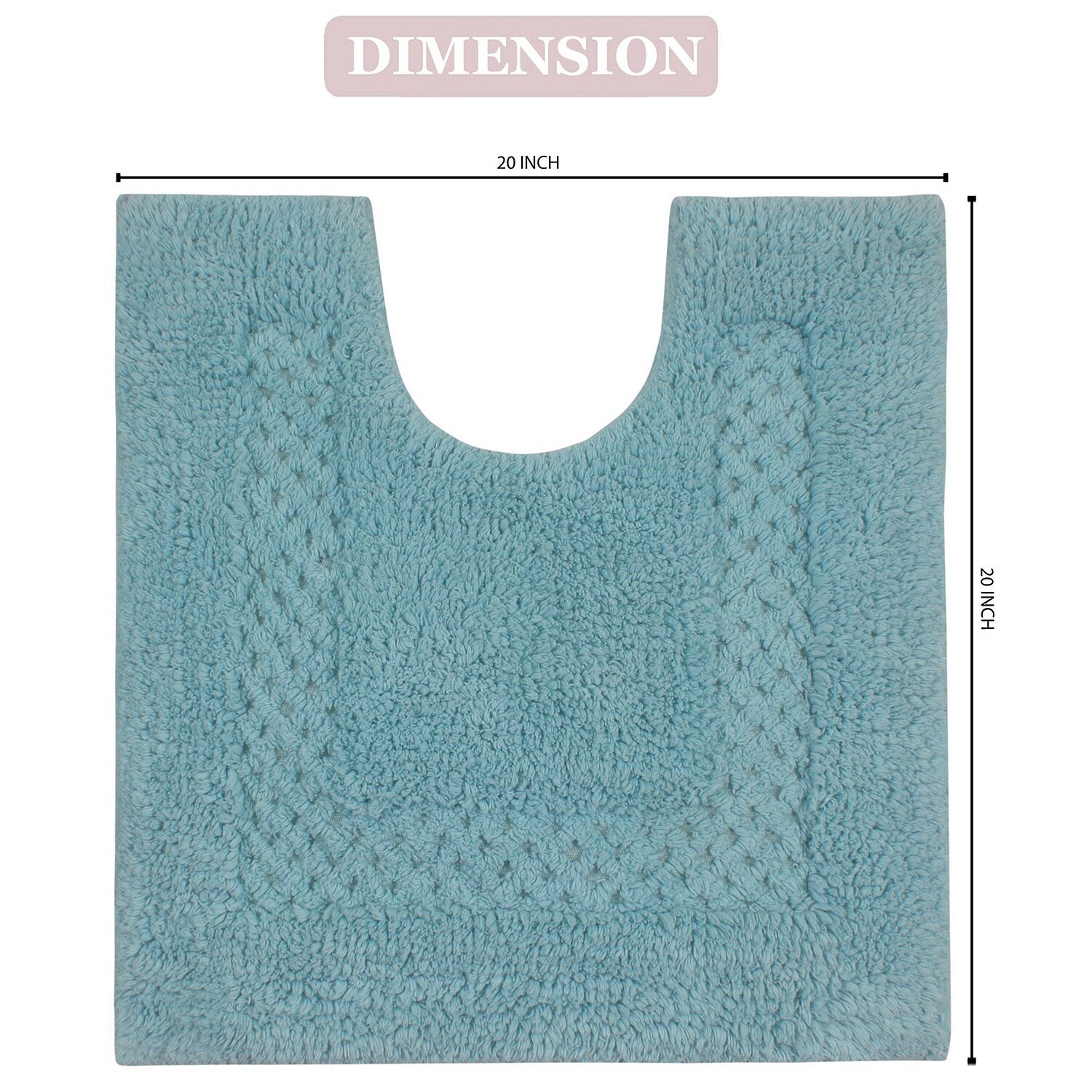 Home Weavers Inc Classy Quick Dry 20X20 Inch Bath Rug