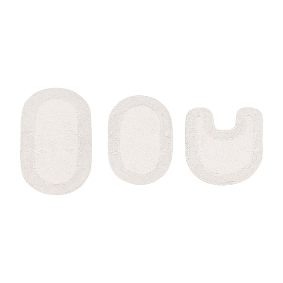 Home Weavers Inc Double Ruffle 3-pc. Quick Dry Bath Rug Set