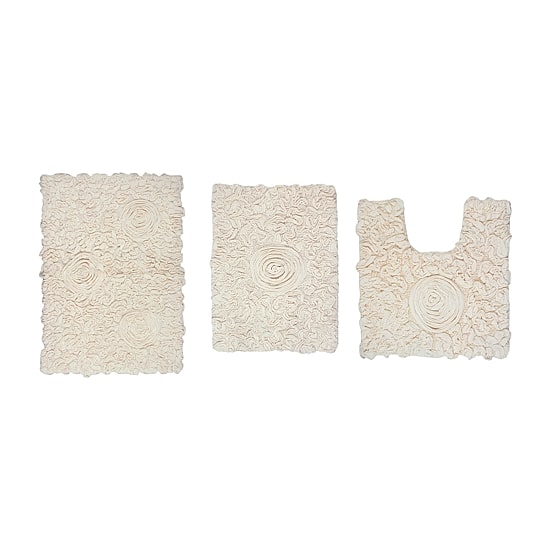 Home Weavers Inc Modesto 3-pc. Quick Dry Bath Rug Set