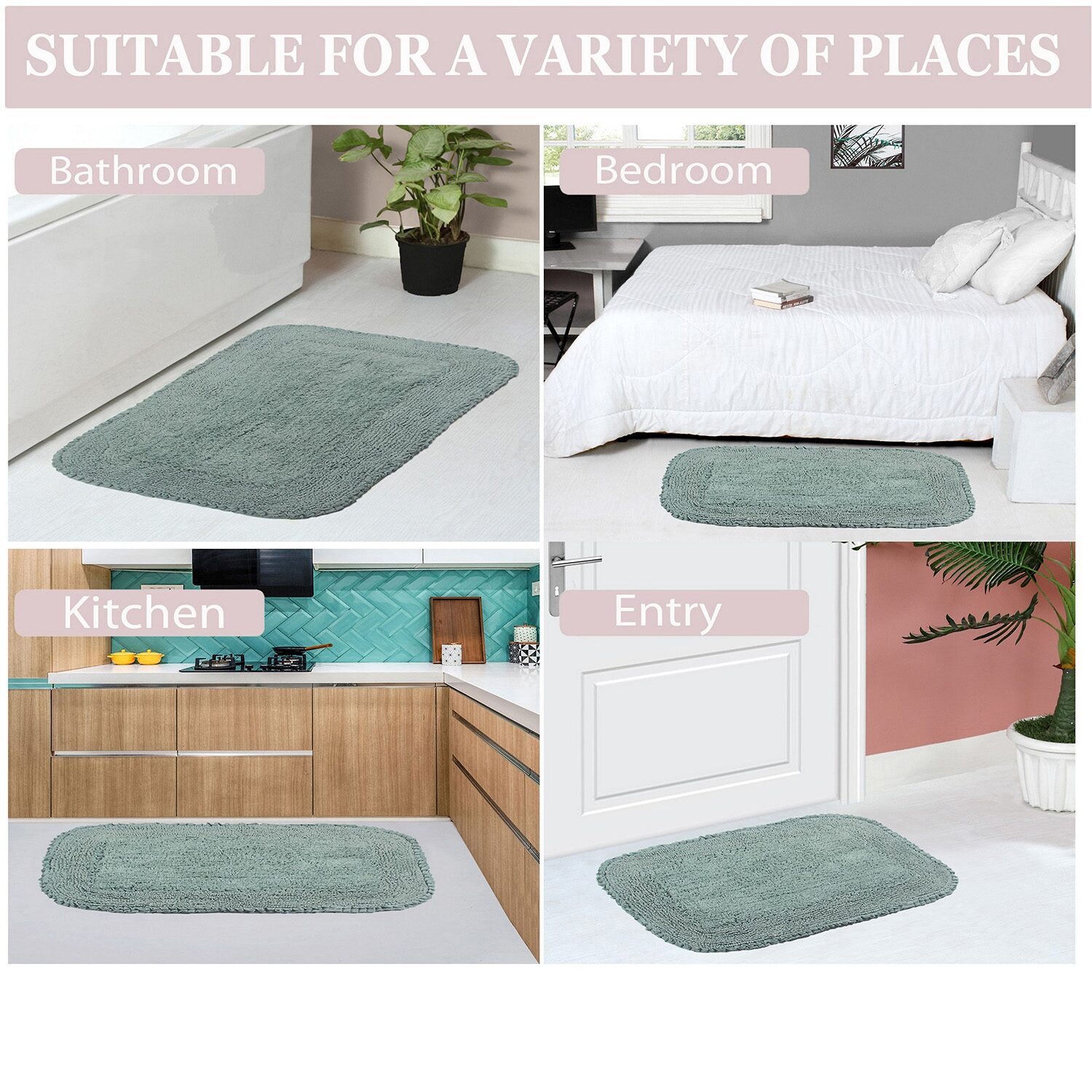 Home Weavers Inc Radiant 3-pc. Quick Dry Bath Rug Set