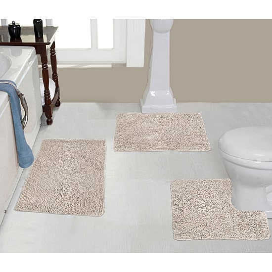 Home Weavers Inc Fantasia 3-pc. Quick Dry Bath Rug Set