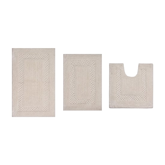 Home Weavers Inc Classy 3-pc. Quick Dry Bath Rug Set