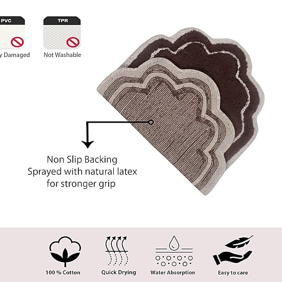 Home Weavers Inc Allure 3-pc. Quick Dry Bath Rug Set