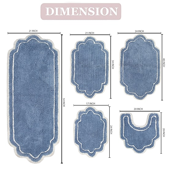 Home Weavers Inc Allure 5-pc. Quick Dry Bath Rug Set