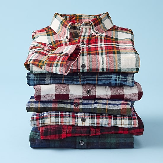 St. John's Bay Mens Long Sleeve Classic Fit Flannel Shirt