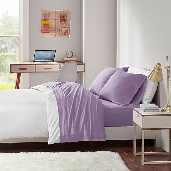 Intelligent Design Cotton Blend Jersey Knit Deep Pocket Sheet Set