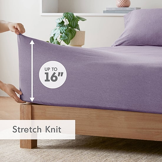 Intelligent Design Cotton Blend Jersey Knit Deep Pocket Sheet Set