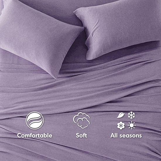 Intelligent Design Cotton Blend Jersey Knit Deep Pocket Sheet Set