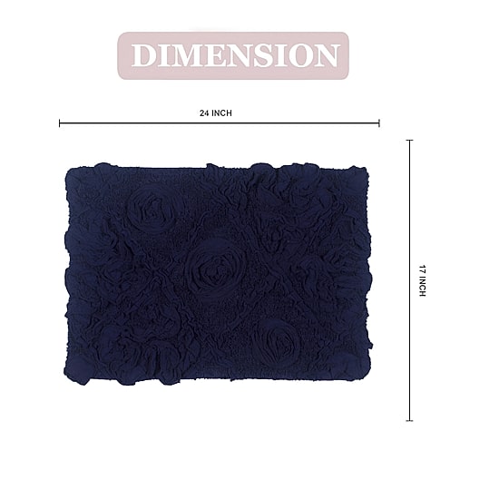 Home Weavers Inc Modesto Quick Dry 17X24 Inch Bath Rug