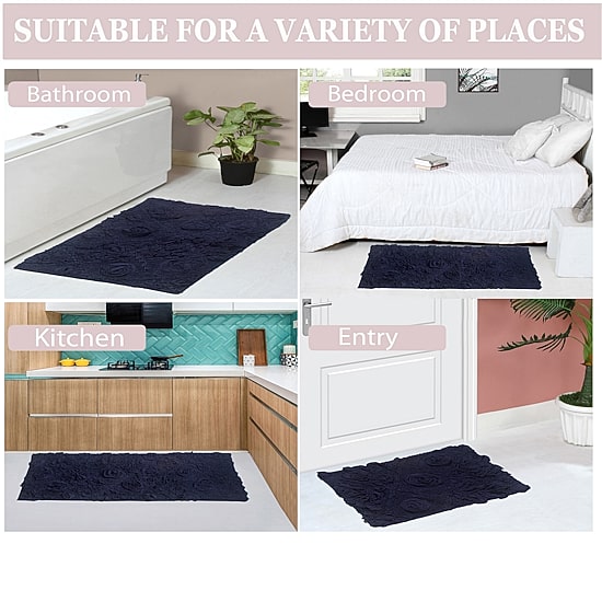 Home Weavers Inc Modesto Quick Dry 17X24 Inch Bath Rug