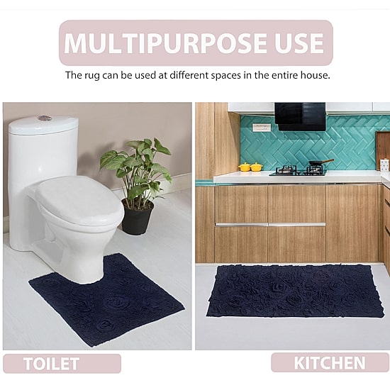 Home Weavers Inc Modesto Quick Dry 17X24 Inch Bath Rug