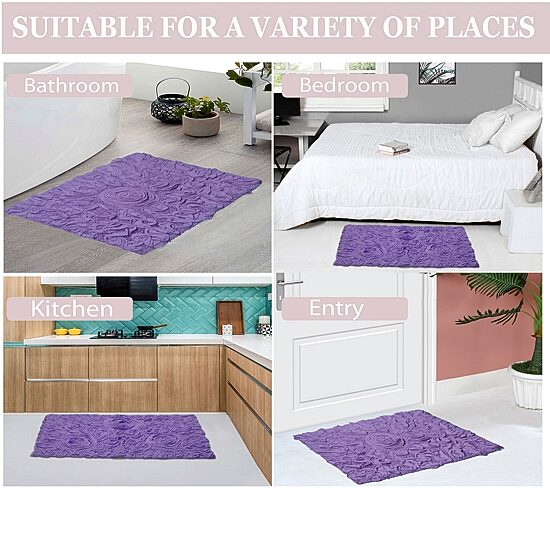 Home Weavers Inc Modesto Quick Dry 20X20 Inch Bath Rug