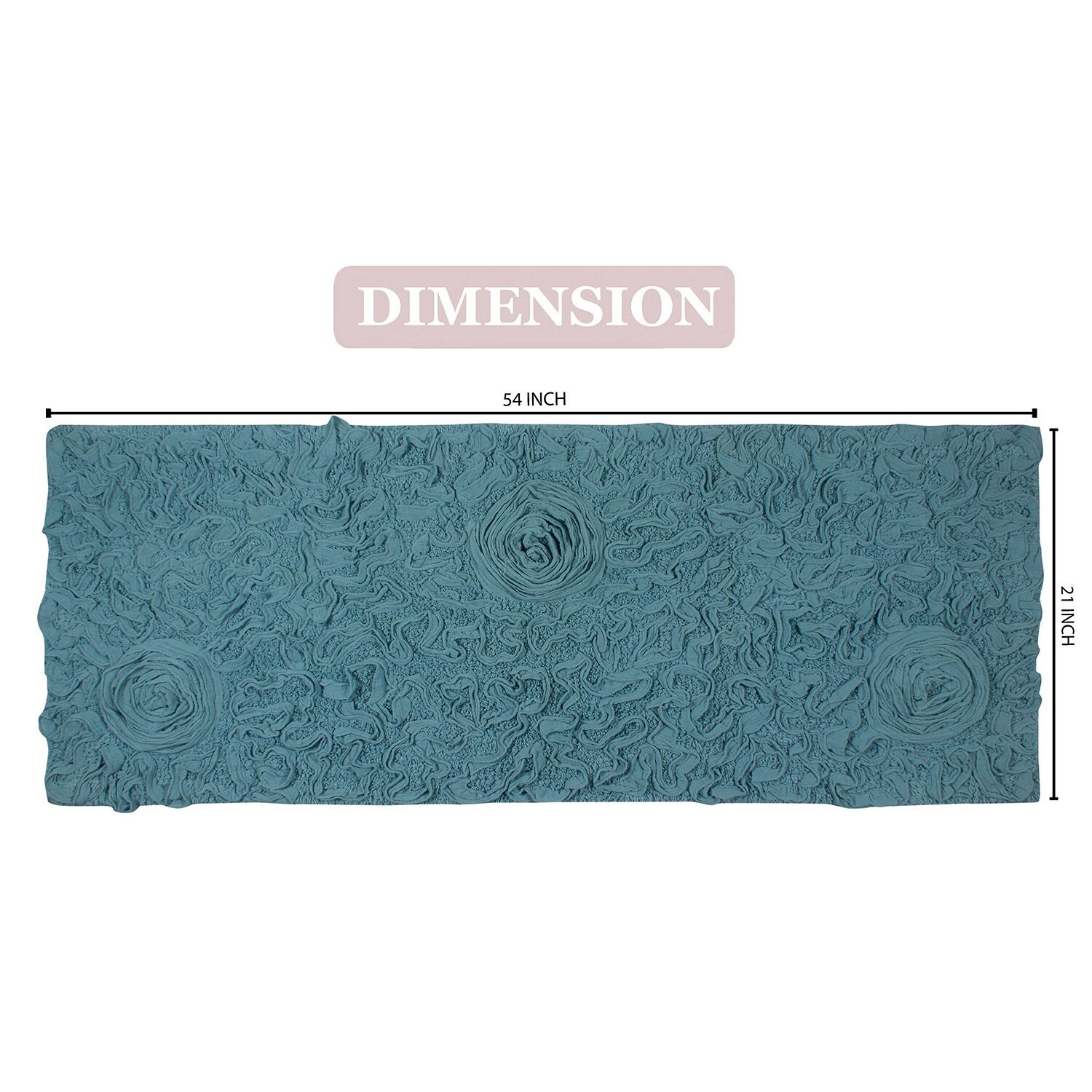 Home Weavers Inc Modesto Quick Dry 21X54 Inch Bath Rug
