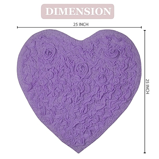 Home Weavers Inc Modesto Heart Bath Rug