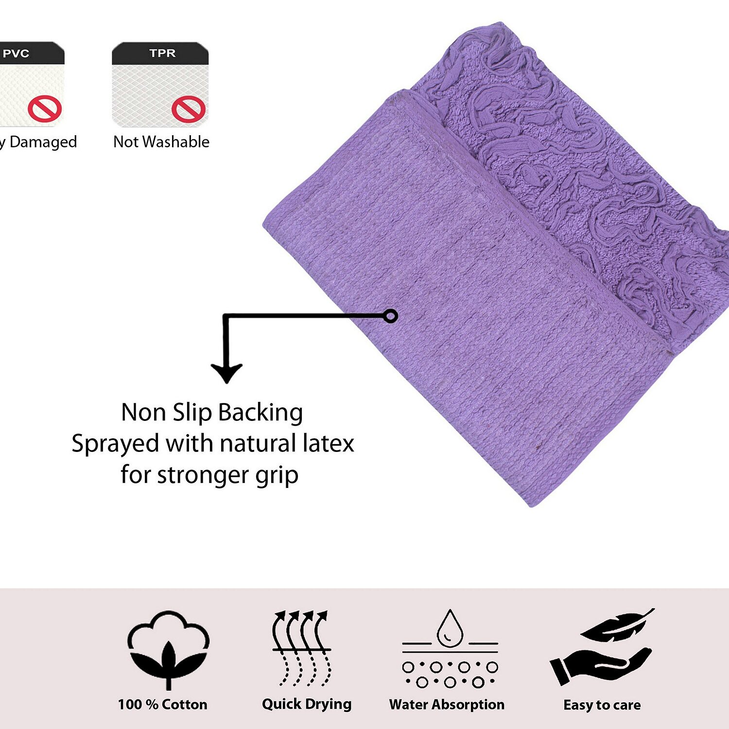 Home Weavers Inc Modesto Heart Bath Rug