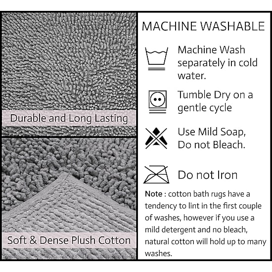 Home Weavers Inc Fantasia Quick Dry 17X24 Inch Bath Rug