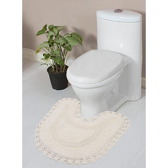 Home Weavers Inc Hampton Crochet Reversible 20X20 Inch Bath Rug