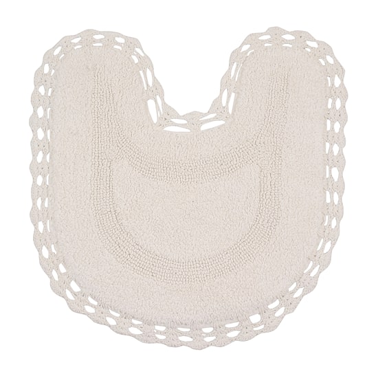 Home Weavers Inc Hampton Crochet Reversible 20X20 Inch Bath Rug