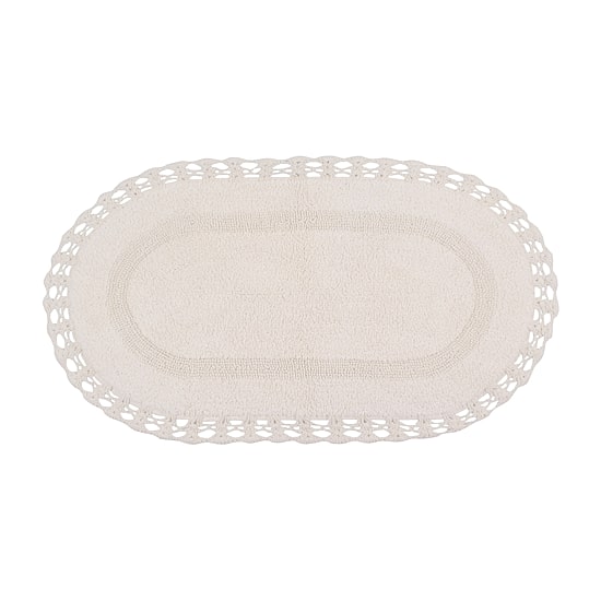 Home Weavers Inc Hampton Crochet Reversible 21X34 Inch Bath Rug