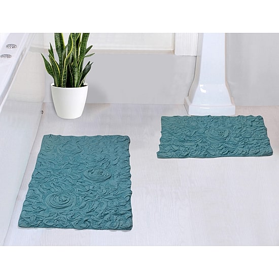 Home Weavers Inc Bellflower 2-pc. Quick Dry Bath Rug Set