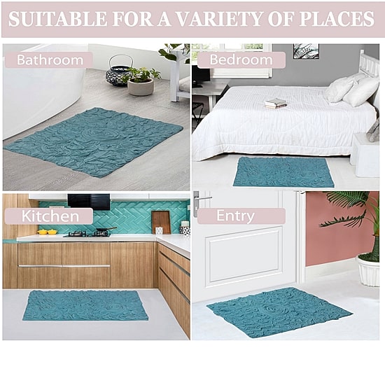 Home Weavers Inc Bellflower 3-pc. Quick Dry Bath Rug Set