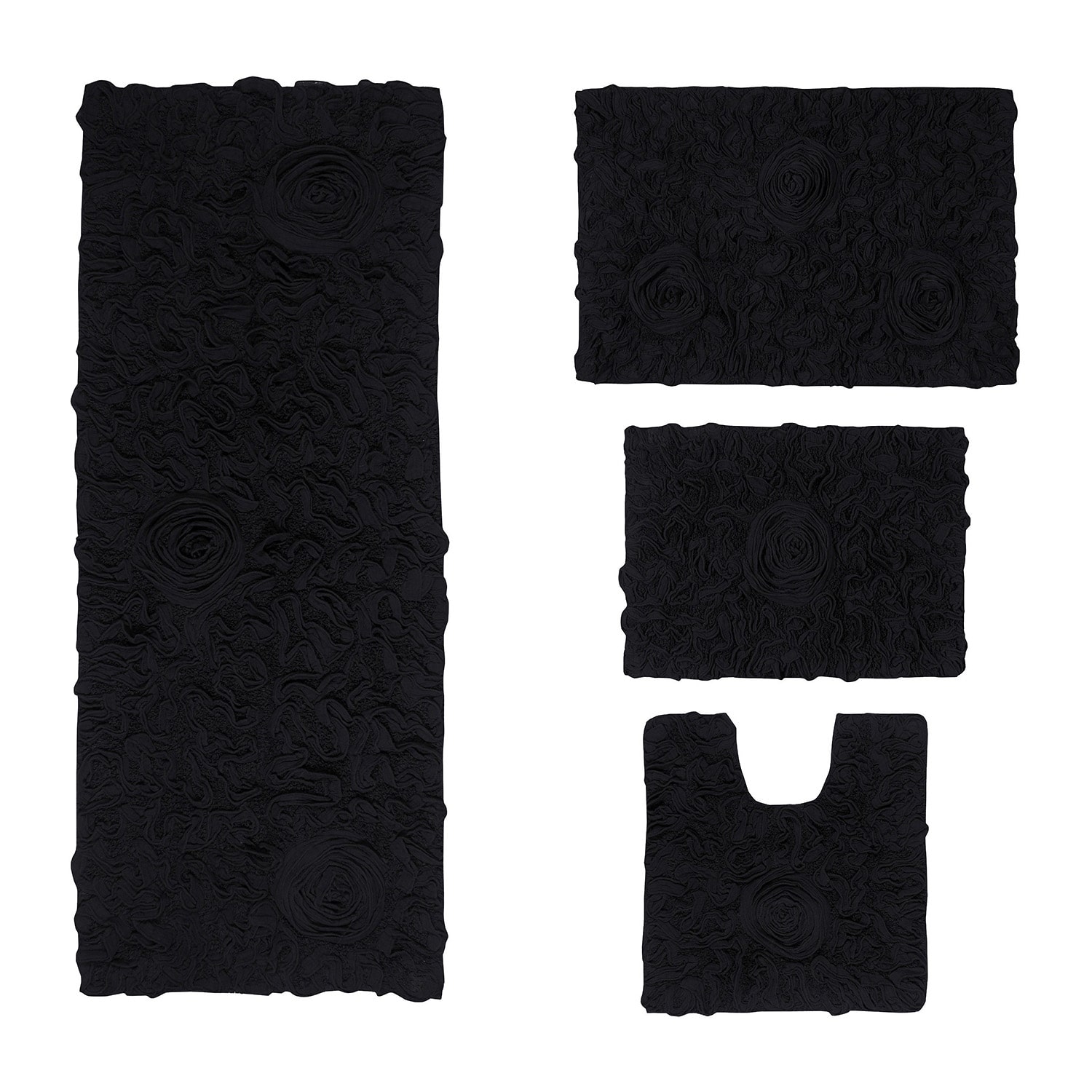 Home Weavers Inc Bellflower -pc. Quick Dry Bath Rug Set
