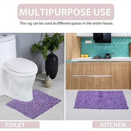 Home Weavers Inc Bellflower 4-pc. Quick Dry Bath Rug Set